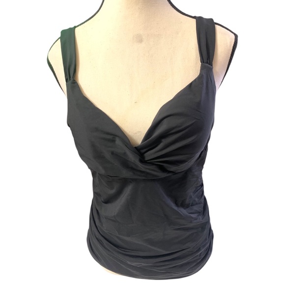 Anne Cole Swim Twist Ruched Tankini Top - Picture 6 of 16